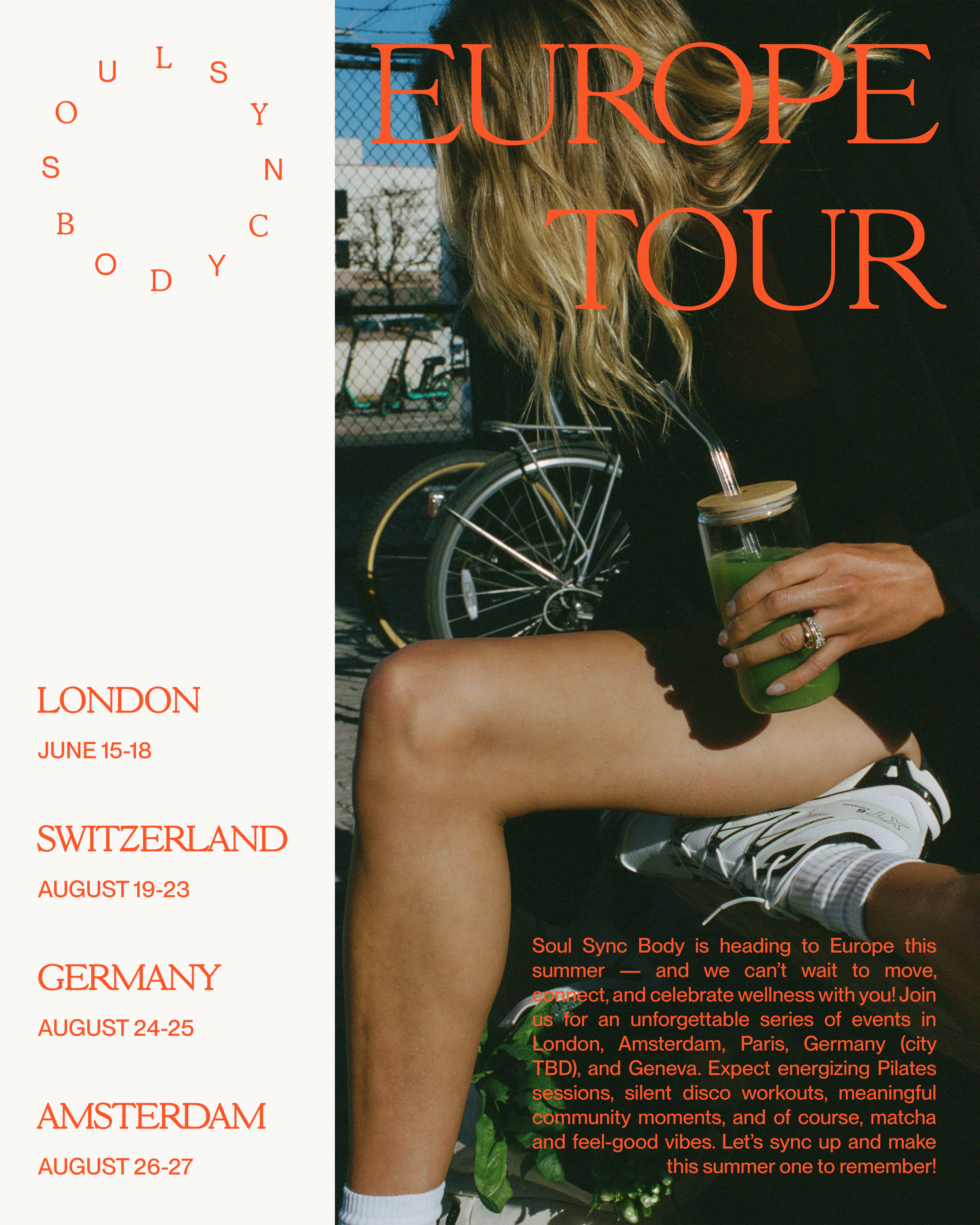 Europe tour city list graphic