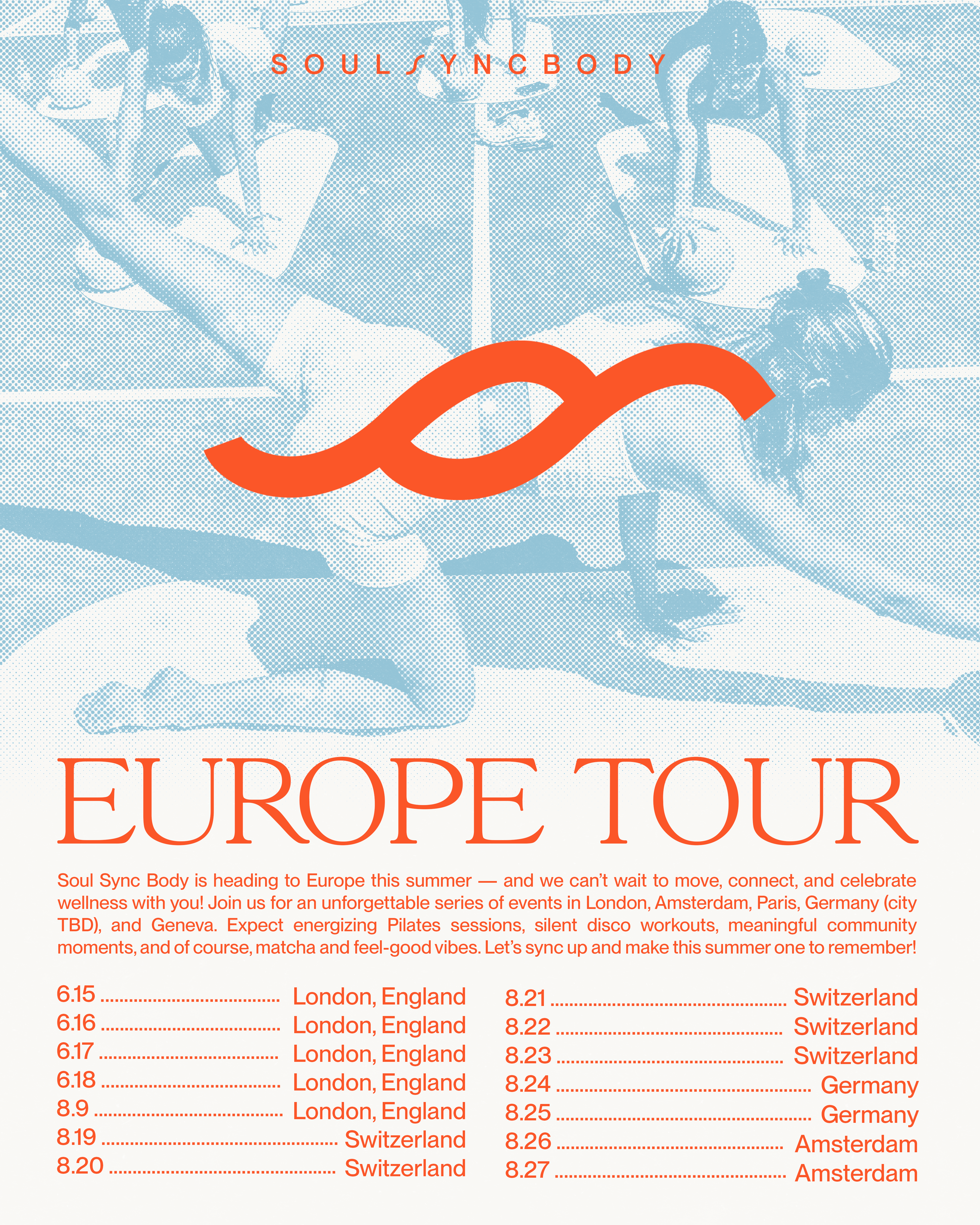 Europe tour dates graphic
